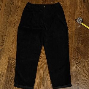 SHEIN black  Corduroy cuffed  Trousers large